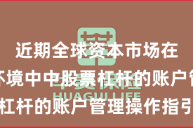 近期全球资本市场在震荡市环境中中股票杠杆的账户管理操作指引